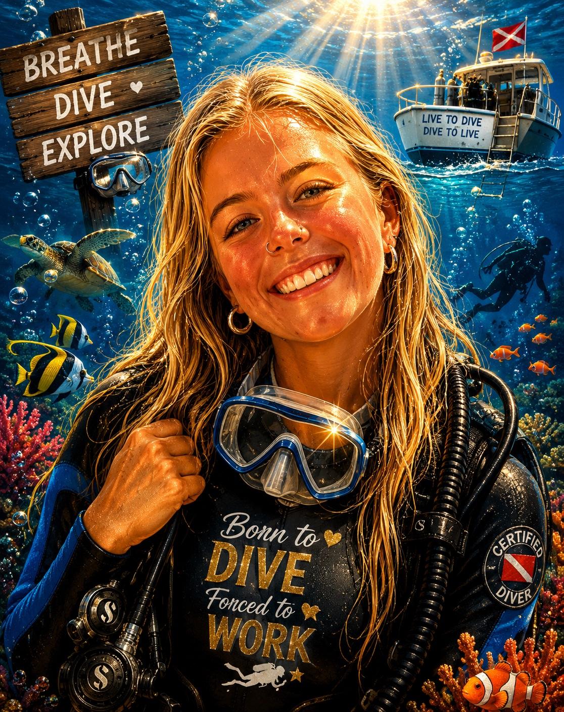 Maddie Aspinall, PADI Divemaster at East Lancs Diving